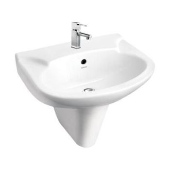Hindware Alto  Pedestal Basin Starwhite (10091 + 11027)