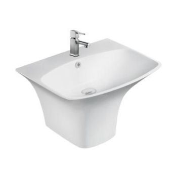 Hindware Berlin  Integrated Pedestal Basin Starwhite (91075)