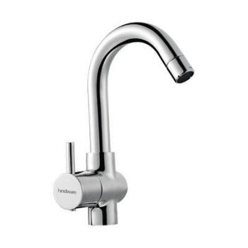 Hindware Flora Swan Neck Tap (Left Hand Operating Knob) Chrome F280012DCP