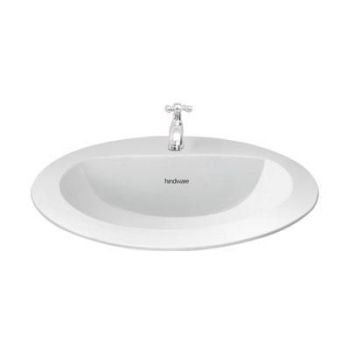 Hindware Vienne Oval Counter Top Basin Starwhite