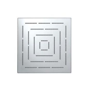 Jaquar Maze Overhead Shower 150X150Mm Square Shape Single Flow (Body & Face Plate Stainless Steel With Chrome Finish) With Rubit Cleaning System