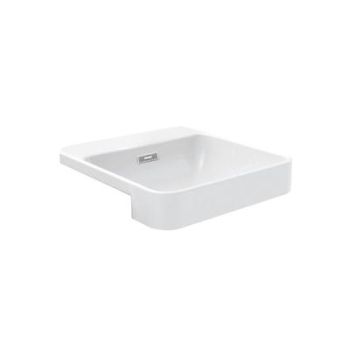 Kohler Forefront Square Semi-Recessed Lavatory White (K-98930X-1-0)