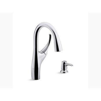 Kohler Mazz Pulldown Kitchen Faucet Polished Chrome (K-72511In-Sd-Cp)