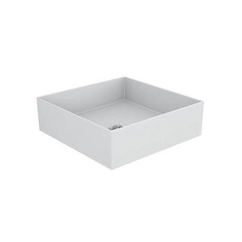 Kohler Mica Square Vessel Without Faucet Hole White (K-90011T-0)