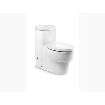 Kohler Ove One-Piece Toilet With Quiet-Close Seat Cover White K-17629In-Sm-0