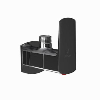 Jaquar Kubix Prime Angular Stop Cock With Wall Flange Black Chrome