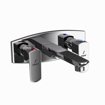 Jaquar Kubix Prime Two Concealed Stop Cocks With Basin Spout (Composite One Piece Body) Black Chrome