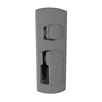 Aquamax Exposed Part Kit of Single Lever Shower Mixer with 3-way diverter (Compatible with ALD-783N) Black Chrome