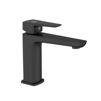 Jaquar Kubix Prime Single Lever Basin Mixer - Black Matt Finish (KUP-BLM-35011BPM)