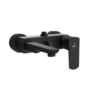 Jaquar Kubix Prime Single Lever Wall Mixer for Exposed Shower Pipe (SHA-1211) - Black Matt Finish (KUP-BLM-35115PM)