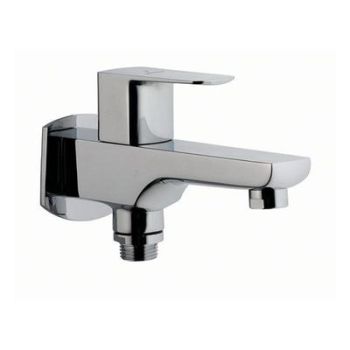 Jaquar Kubix Prime 2 Way Bib Cock With Wall Flange Chrome