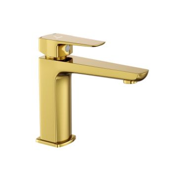 Jaquar Kubix Prime Single Lever Basin Mixer - Gold Bright PVD (KUP-GBP-35011BPM)