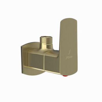 Jaquar Kubix Prime Angular Stop Cock With Wall Flange Dust Gold