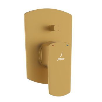 Jaquar Kubix Prime Single Lever Hi-Flow Concealed Diverter - Gold Matt PVD (KUP-GMP-35079NKPM)