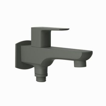 Jaquar Kubix Prime 2 Way Bib Cock With Wall Flange Graphite
