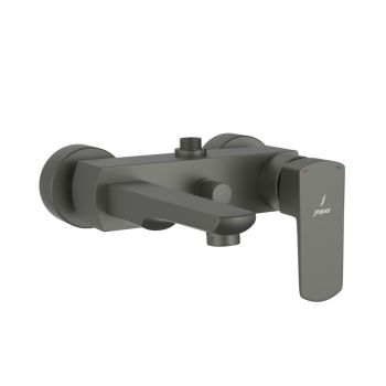 Jaquar Kubix Prime Single Lever Wall Mixer for Exposed Shower Pipe (SHA-1211) - Graphite PVD Finish (KUP-GRF-35115PM)