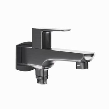 Jaquar Kubix Prime 2 Way Bib Cock With Wall Flange Stainless Steel