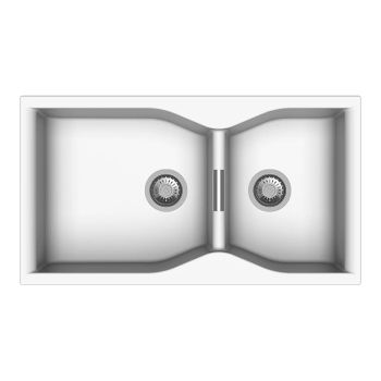 Carysil Largo Quartz 3620 Double Bowl Kitchen Sink Snova