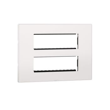 Legrand Myrius 12 Module Cover Plate with Support Frame (White) - New Nextgen Design - 6x2 Grid