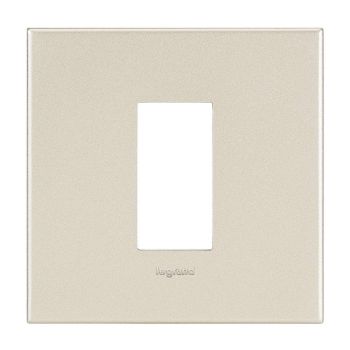 Legrand Arteor Square Cover Plate with Metal Frame Champagne