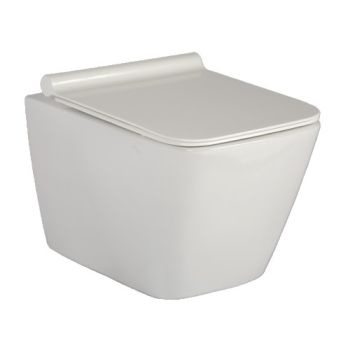 Parryware Luco Wall Hung Rimless Toilet with P-Trap - White (C022U)