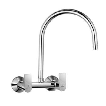 Jaquar Lyric Sink Mixer With Regular Swinging Spout (Wall Mounted Model) With Connecting Legs & Wall Flanges