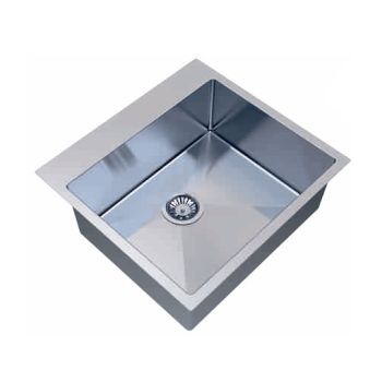 Carysil Micro Radius Waltz Single Bowl SS-304 Kitchen Sink 21"x20"x8"- Matt Finish