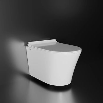 Ruhe Noir Rimless Wall-Hung Western Commode