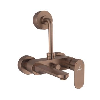 Jaquar Opal Prime Single Lever Wall Mixer with 115mm L-Bend for Overhead Shower - Antique Copper Finish (OPP-ACR-15117PM)