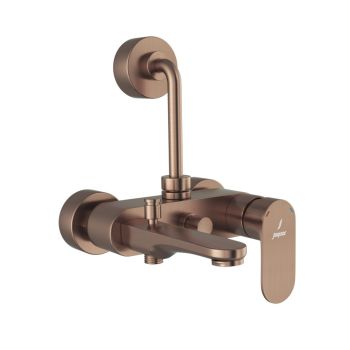 Jaquar Opal Prime 3-in-1 Wall Mixer - Antique Copper Finish - OPP-ACR-15125PM - Complete with 115mm Bend Pipe & Legs