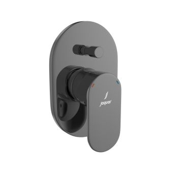 Jaquar Opal Prime Single Lever Hi-Flow Diverter Trim Kit - Black Chrome PVD High-Flow Exposed Parts (OPP-BCH-15079NKPM)