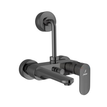 Jaquar Opal Prime Single Lever Wall Mixer with 115mm Upper Bend Pipe - Black Chrome PVD (OPP-BCH-15117PM)