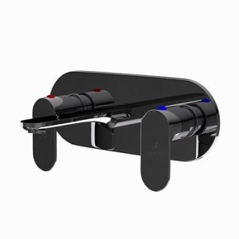 Jaquar Opal Prime Two Concealed Stop Cocks With Basin Spout (Composite One Piece Body) Black Chrome