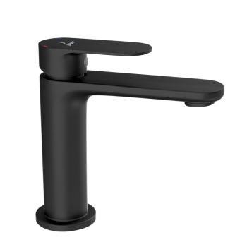 Jaquar Opal Prime Single Lever Basin Mixer - Black Matt (OPP-BLM-15011BPM)