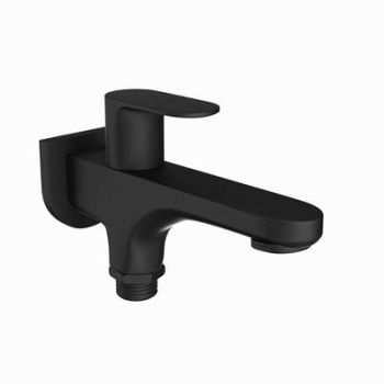 Jaquar Opal Prime 2 Way Bib Cock With Wall Flange Black Matt
