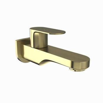 Jaquar Opal Prime Bib Cock With Wall Flange Dust Gold