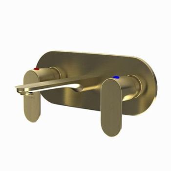 Jaquar Opal Prime Two Concealed Stop Cocks With Basin Spout (Composite One Piece Body) Dust Gold