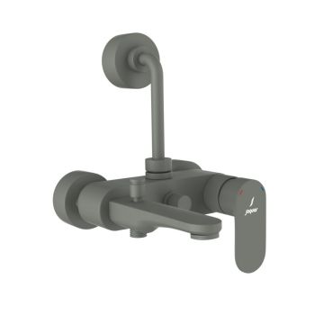 Jaquar Opal Prime 3-in-1 Wall Mixer - Graphite Finish - OPP-GRF-15125PM - Complete with 115mm Bend Pipe & Legs