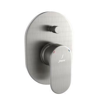 Jaquar Opal Prime Concealed Diverter - Brushed Stainless Steel Finish - Single Lever 2-Way Shower Mixer - OPP-SSF-15065MKPM