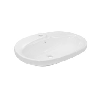 Jaquar Opal Prime Counter Top Wash Basin - 600x440x165 mm - White (OPS-WHT-15601PM)