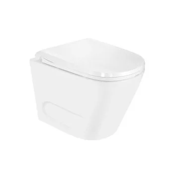 Jaquar Opal Prime Rimless Wall Hung WC - Blind Installation with Slim UF Soft-Close Seat - White (OPS-WHT-15953BIUFPM)