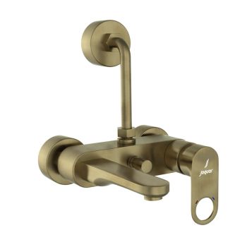Jaquar Ornamix Prime Single Lever Wall Mixer with 115mm L-Bend for Overhead Shower - Antique Bronze Finish (ORP-ABR-10117PM)