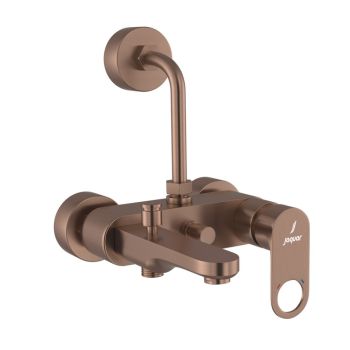 Jaquar Ornamix Prime 3-in-1 Single Lever Wall Mixer with Hand & Overhead Shower Provision - Antique Copper Finish (ORP-ACR-10125PM)