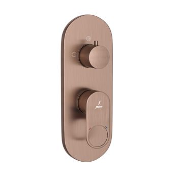 Jaquar Aquamax Single Lever Hi-Flow Shower Mixer (Upper Part Trim) - Antique Copper (ORP-ACR-10783NKPM)