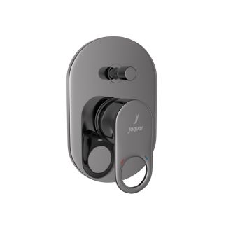 Jaquar Ornamix Prime Single Lever Concealed Diverter Exposed Parts Kit - Black Chrome PVD Finish (ORP-BCH-10065MKPM)