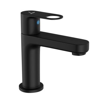 Jaquar Ornamix Prime Pillar Cock - Black Matt Finish Wash Basin Tap - ORP-BLM-10001PM