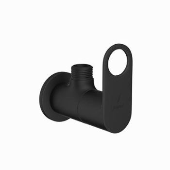 Jaquar Ornamix Prime Angular Stop Cock With Wall Flange Black Matt