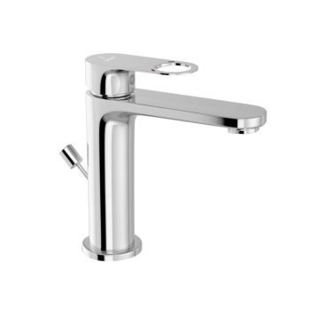 Jaquar Ornamix Prime Single Lever Basin Mixer - ORP-CHR-10051BPM - Chrome Finish with Popup Waste & 450mm Braided Hoses
