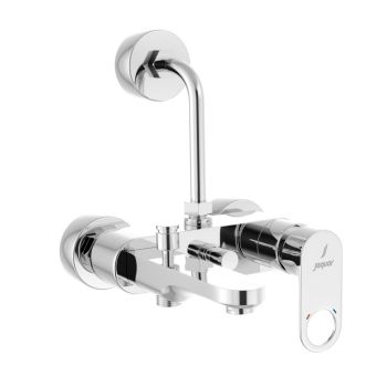 Jaquar Ornamix Prime 3-in-1 Single Lever Wall Mixer with Hand & Overhead Shower Provision - Chrome Finish (ORP-CHR-10125PM)