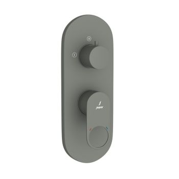 Jaquar Aquamax Single Lever Hi-Flow Shower Mixer (Upper Part Trim) - Graphite Finish (ORP-GRF-10783NKPM)